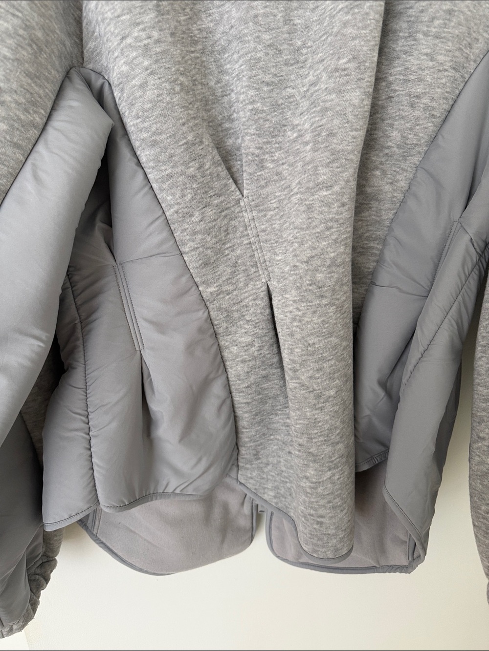 Free People Light Heather Gray Zip-Up Gia Fleece  Jacket - Picture 11 of 11
